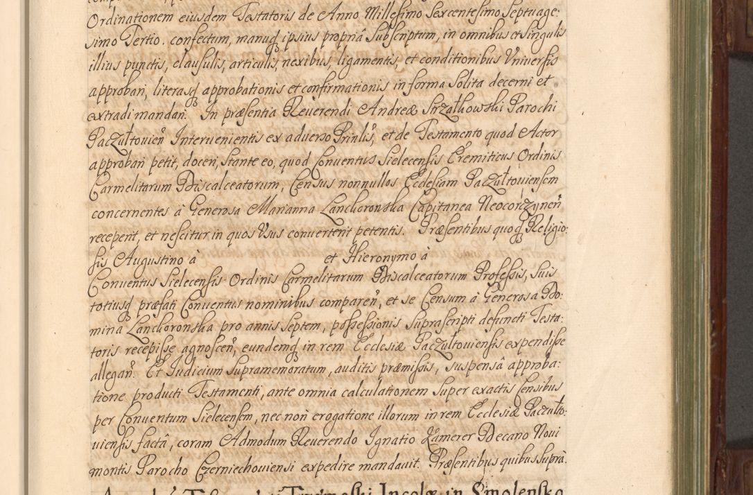 Zdjęcie nr 22 dla obiektu archiwalnego: Acta actorum episcopalium R. D. Andrea Trzebicki, episcopi Cracoviensis a mense Aprili 1675 ad Aprilem 1676 acticatorum. Volumen VI