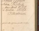 Zdjęcie nr 8 dla obiektu archiwalnego: Acta actorum episcopalium R. D. Andrea Trzebicki, episcopi Cracoviensis a mense Aprili 1675 ad Aprilem 1676 acticatorum. Volumen VI