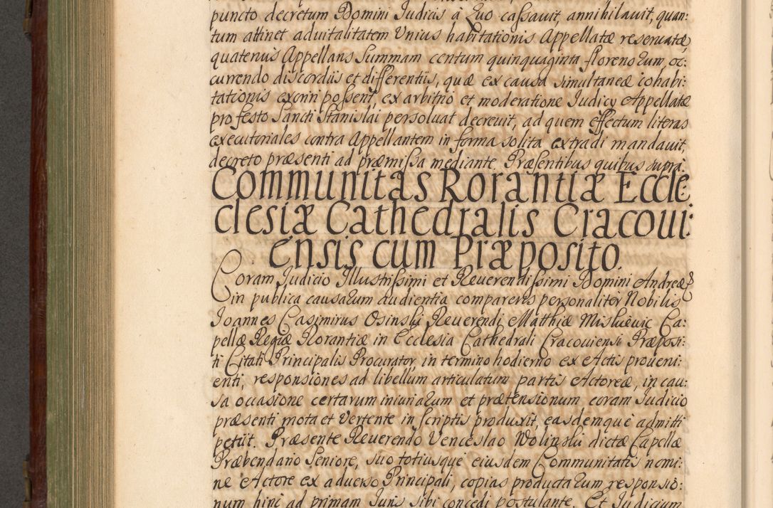 Zdjęcie nr 709 dla obiektu archiwalnego: Acta actorum episcopalium R. D. Andrea Trzebicki, episcopi Cracoviensis a mense Aprili 1675 ad Aprilem 1676 acticatorum. Volumen VI