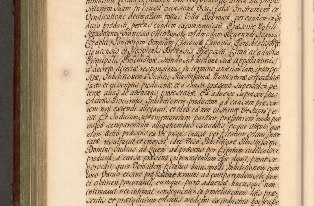 Zdjęcie nr 705 dla obiektu archiwalnego: Acta actorum episcopalium R. D. Andrea Trzebicki, episcopi Cracoviensis a mense Aprili 1675 ad Aprilem 1676 acticatorum. Volumen VI