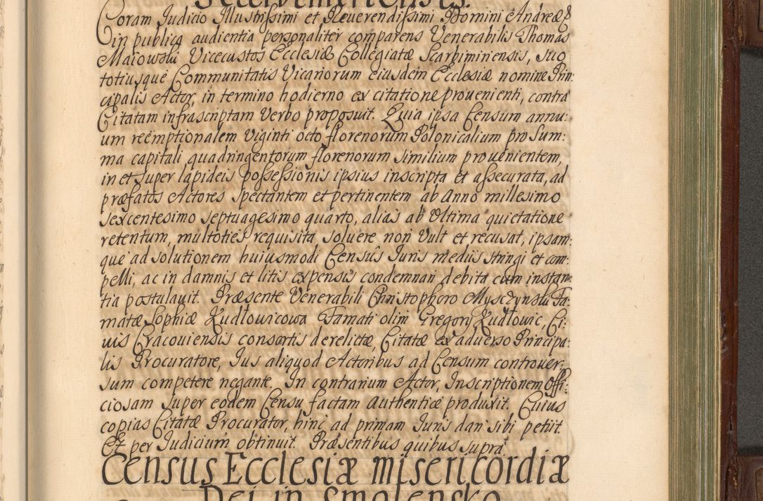Zdjęcie nr 698 dla obiektu archiwalnego: Acta actorum episcopalium R. D. Andrea Trzebicki, episcopi Cracoviensis a mense Aprili 1675 ad Aprilem 1676 acticatorum. Volumen VI