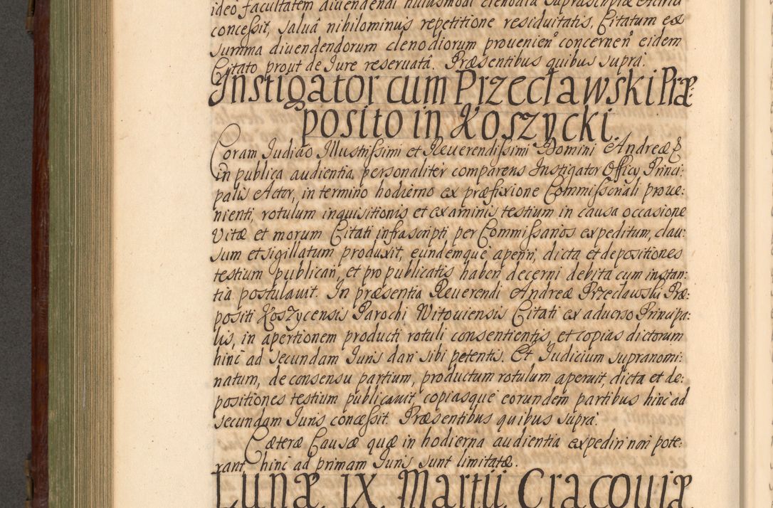 Zdjęcie nr 695 dla obiektu archiwalnego: Acta actorum episcopalium R. D. Andrea Trzebicki, episcopi Cracoviensis a mense Aprili 1675 ad Aprilem 1676 acticatorum. Volumen VI
