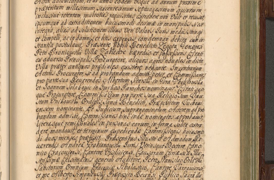 Zdjęcie nr 696 dla obiektu archiwalnego: Acta actorum episcopalium R. D. Andrea Trzebicki, episcopi Cracoviensis a mense Aprili 1675 ad Aprilem 1676 acticatorum. Volumen VI