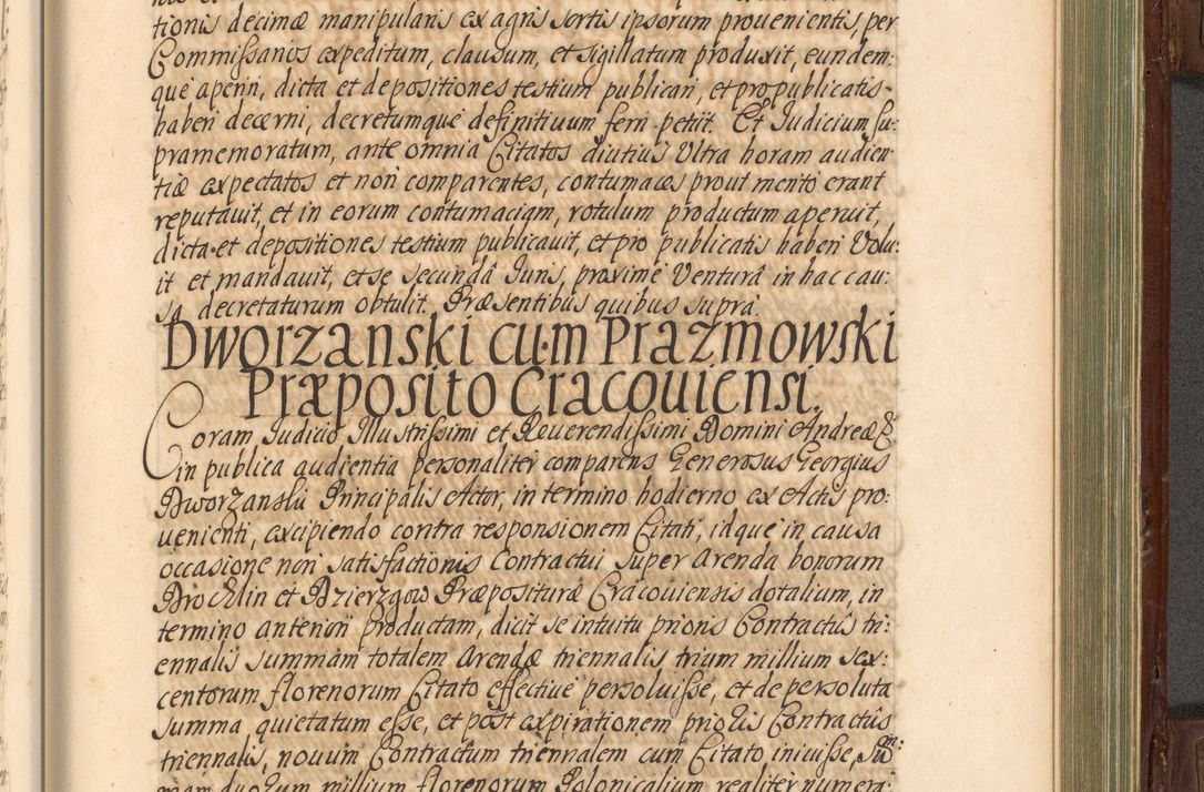 Zdjęcie nr 688 dla obiektu archiwalnego: Acta actorum episcopalium R. D. Andrea Trzebicki, episcopi Cracoviensis a mense Aprili 1675 ad Aprilem 1676 acticatorum. Volumen VI