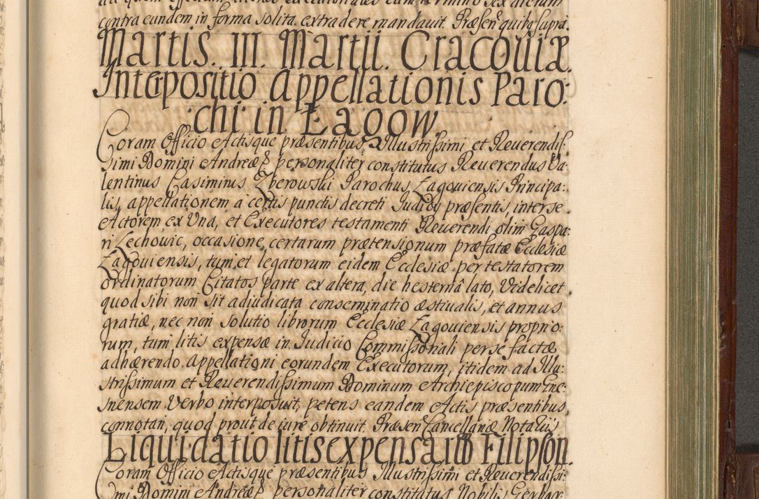 Zdjęcie nr 686 dla obiektu archiwalnego: Acta actorum episcopalium R. D. Andrea Trzebicki, episcopi Cracoviensis a mense Aprili 1675 ad Aprilem 1676 acticatorum. Volumen VI