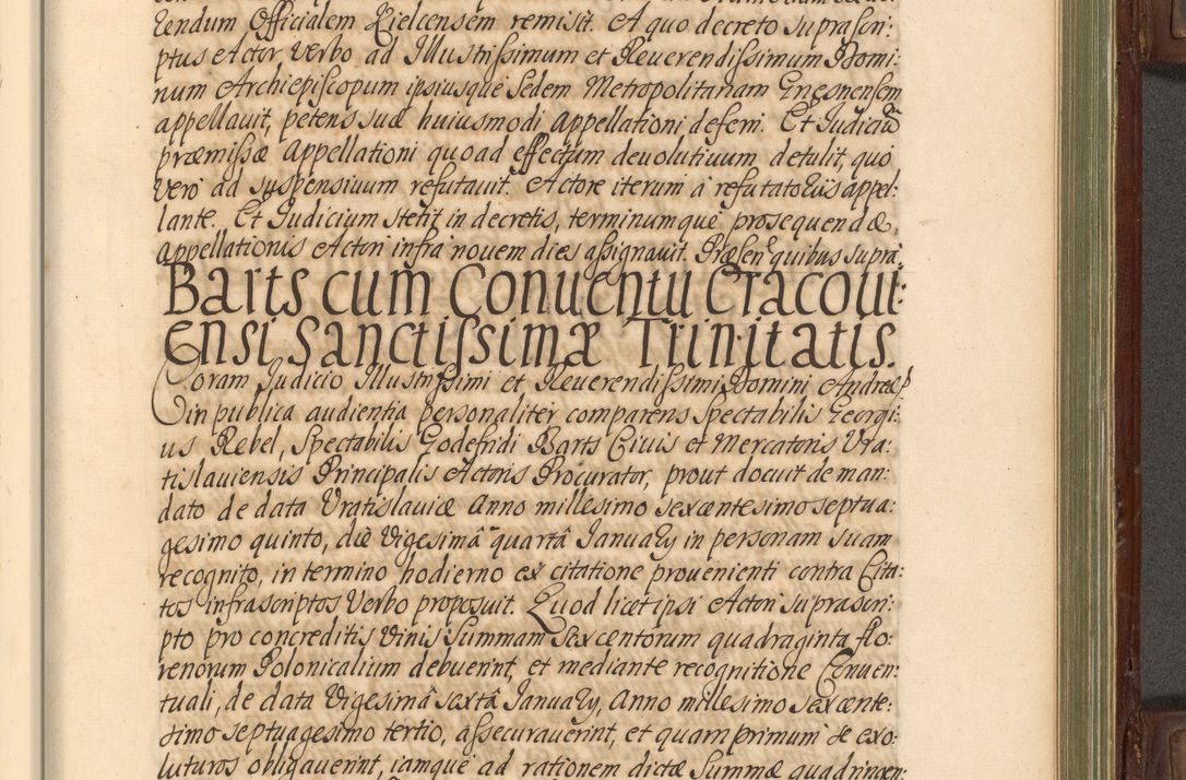 Zdjęcie nr 682 dla obiektu archiwalnego: Acta actorum episcopalium R. D. Andrea Trzebicki, episcopi Cracoviensis a mense Aprili 1675 ad Aprilem 1676 acticatorum. Volumen VI
