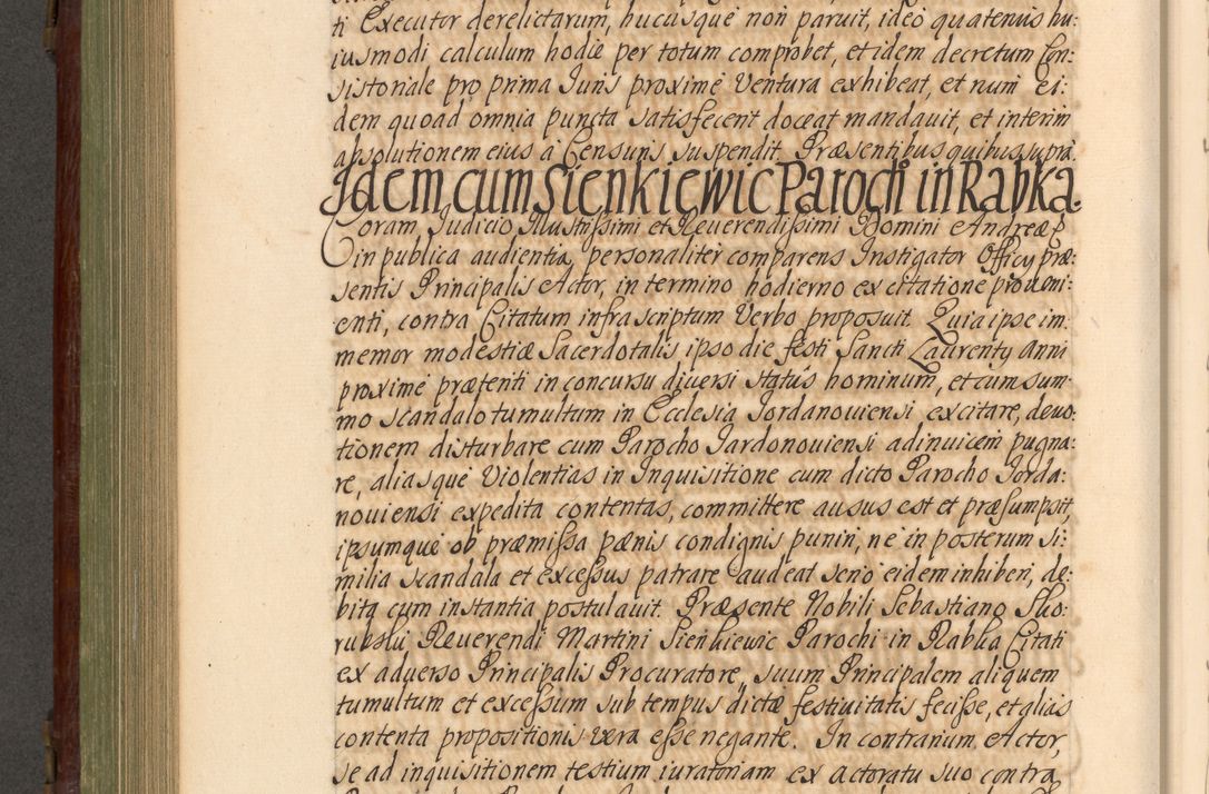 Zdjęcie nr 685 dla obiektu archiwalnego: Acta actorum episcopalium R. D. Andrea Trzebicki, episcopi Cracoviensis a mense Aprili 1675 ad Aprilem 1676 acticatorum. Volumen VI
