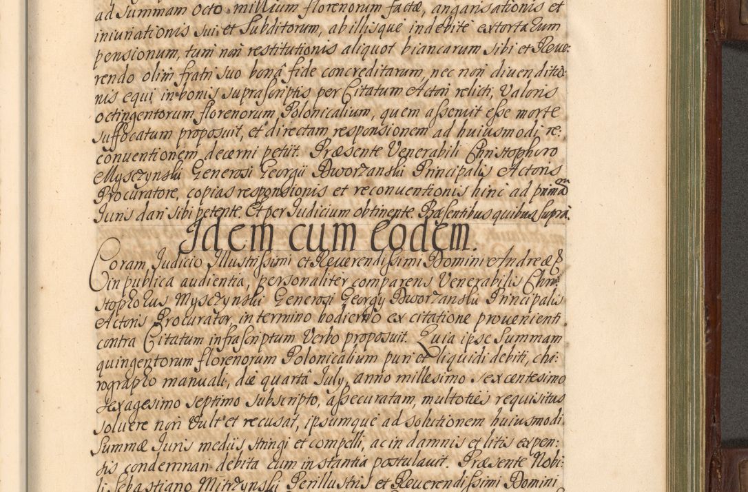 Zdjęcie nr 676 dla obiektu archiwalnego: Acta actorum episcopalium R. D. Andrea Trzebicki, episcopi Cracoviensis a mense Aprili 1675 ad Aprilem 1676 acticatorum. Volumen VI