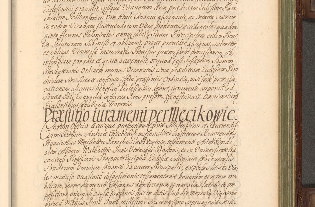 Zdjęcie nr 664 dla obiektu archiwalnego: Acta actorum episcopalium R. D. Andrea Trzebicki, episcopi Cracoviensis a mense Aprili 1675 ad Aprilem 1676 acticatorum. Volumen VI