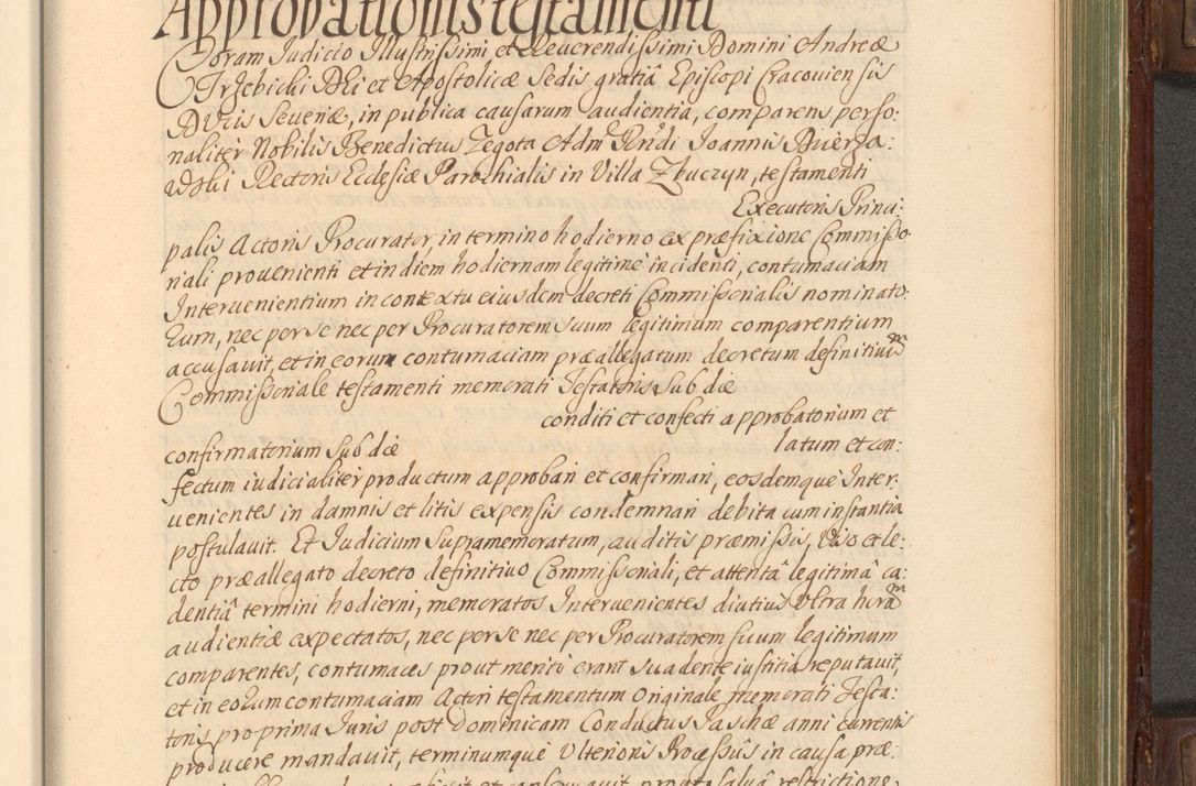 Zdjęcie nr 646 dla obiektu archiwalnego: Acta actorum episcopalium R. D. Andrea Trzebicki, episcopi Cracoviensis a mense Aprili 1675 ad Aprilem 1676 acticatorum. Volumen VI