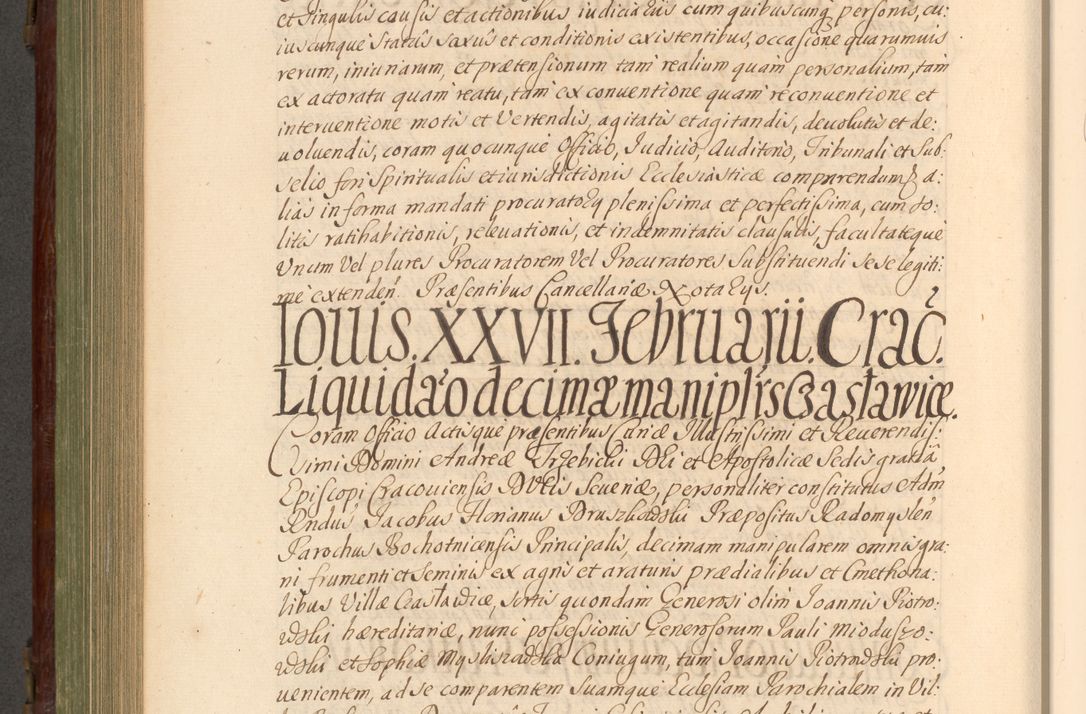 Zdjęcie nr 643 dla obiektu archiwalnego: Acta actorum episcopalium R. D. Andrea Trzebicki, episcopi Cracoviensis a mense Aprili 1675 ad Aprilem 1676 acticatorum. Volumen VI