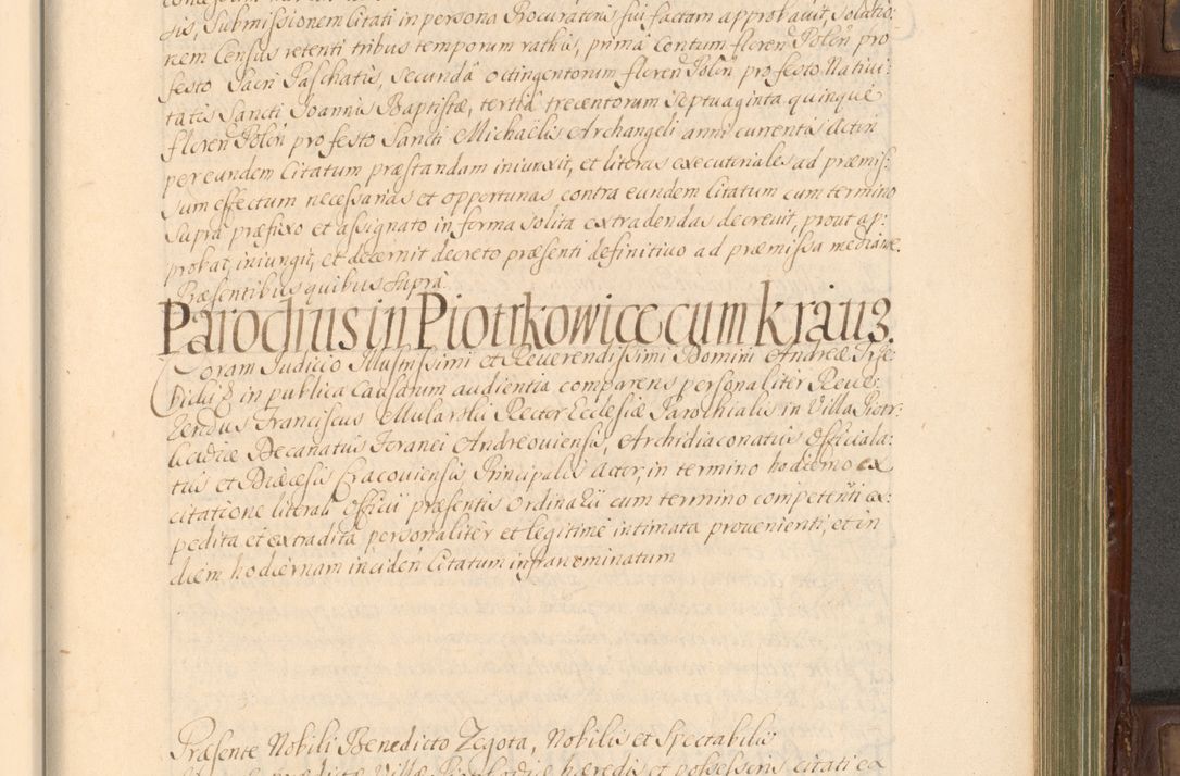 Zdjęcie nr 630 dla obiektu archiwalnego: Acta actorum episcopalium R. D. Andrea Trzebicki, episcopi Cracoviensis a mense Aprili 1675 ad Aprilem 1676 acticatorum. Volumen VI