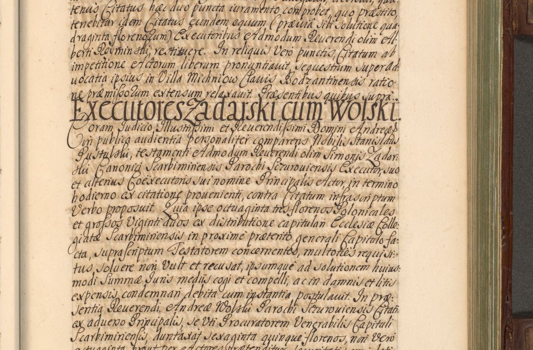 Zdjęcie nr 616 dla obiektu archiwalnego: Acta actorum episcopalium R. D. Andrea Trzebicki, episcopi Cracoviensis a mense Aprili 1675 ad Aprilem 1676 acticatorum. Volumen VI