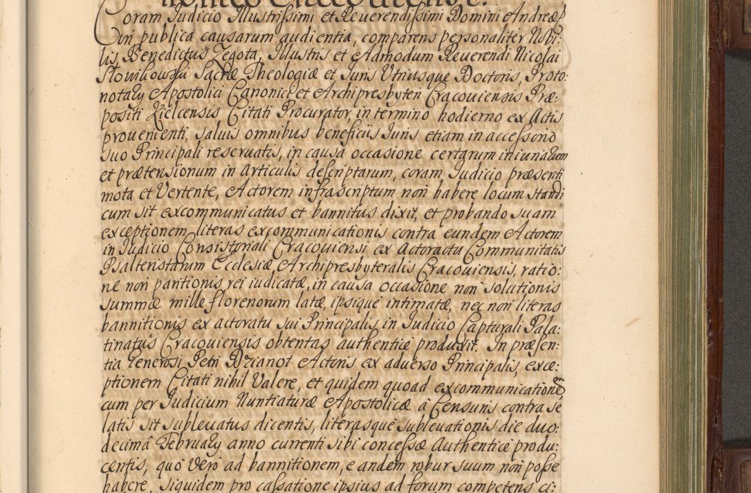 Zdjęcie nr 614 dla obiektu archiwalnego: Acta actorum episcopalium R. D. Andrea Trzebicki, episcopi Cracoviensis a mense Aprili 1675 ad Aprilem 1676 acticatorum. Volumen VI
