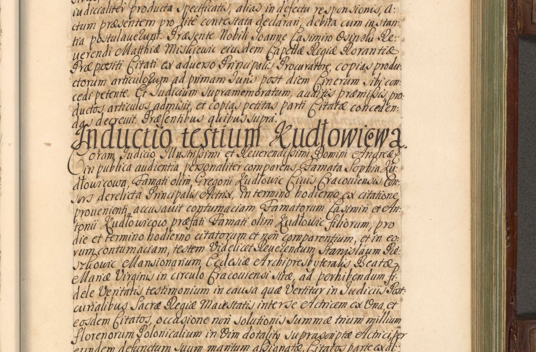 Zdjęcie nr 608 dla obiektu archiwalnego: Acta actorum episcopalium R. D. Andrea Trzebicki, episcopi Cracoviensis a mense Aprili 1675 ad Aprilem 1676 acticatorum. Volumen VI