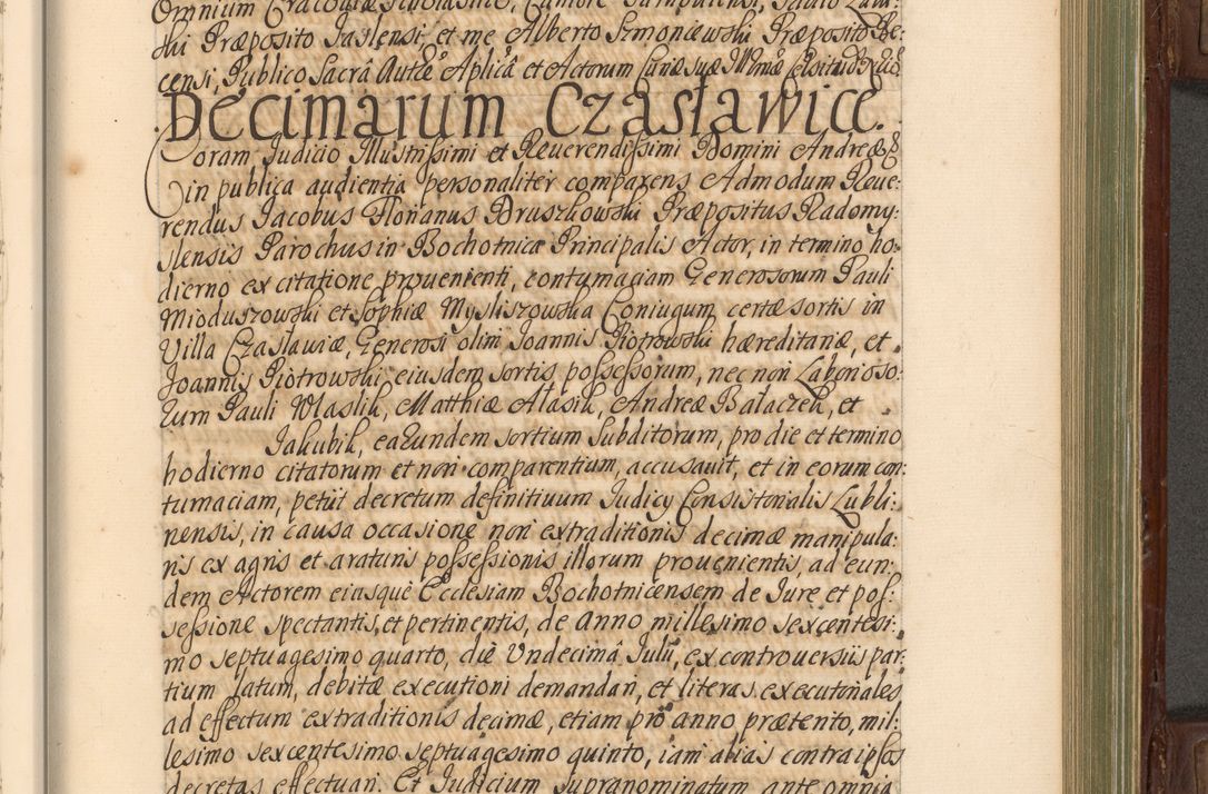 Zdjęcie nr 602 dla obiektu archiwalnego: Acta actorum episcopalium R. D. Andrea Trzebicki, episcopi Cracoviensis a mense Aprili 1675 ad Aprilem 1676 acticatorum. Volumen VI