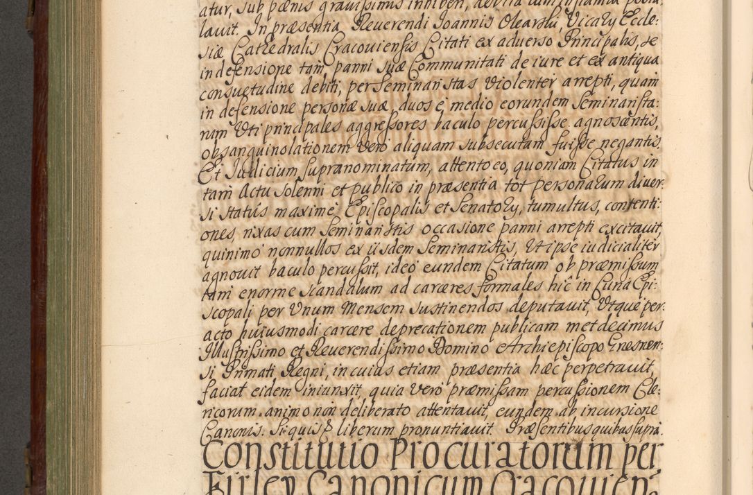 Zdjęcie nr 599 dla obiektu archiwalnego: Acta actorum episcopalium R. D. Andrea Trzebicki, episcopi Cracoviensis a mense Aprili 1675 ad Aprilem 1676 acticatorum. Volumen VI