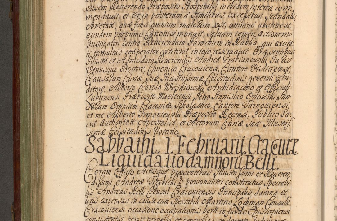 Zdjęcie nr 585 dla obiektu archiwalnego: Acta actorum episcopalium R. D. Andrea Trzebicki, episcopi Cracoviensis a mense Aprili 1675 ad Aprilem 1676 acticatorum. Volumen VI