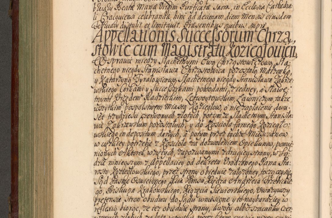 Zdjęcie nr 579 dla obiektu archiwalnego: Acta actorum episcopalium R. D. Andrea Trzebicki, episcopi Cracoviensis a mense Aprili 1675 ad Aprilem 1676 acticatorum. Volumen VI