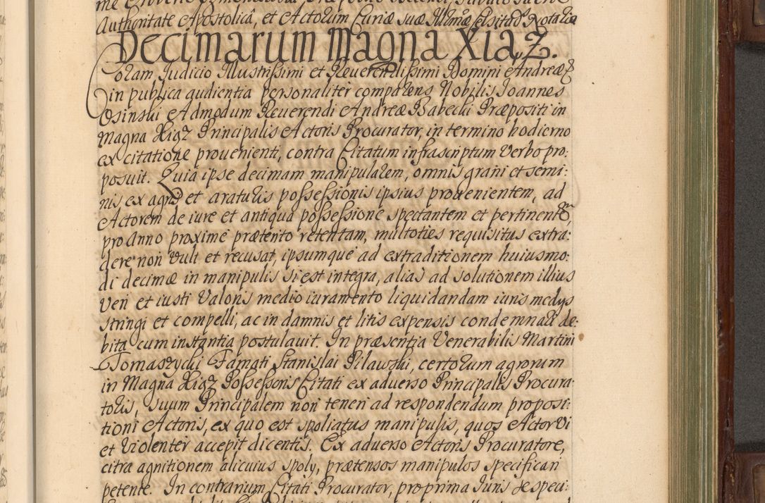 Zdjęcie nr 574 dla obiektu archiwalnego: Acta actorum episcopalium R. D. Andrea Trzebicki, episcopi Cracoviensis a mense Aprili 1675 ad Aprilem 1676 acticatorum. Volumen VI