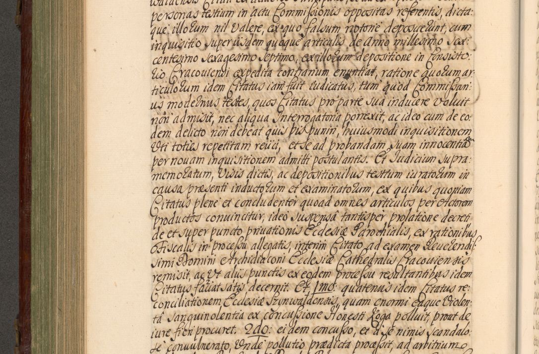 Zdjęcie nr 561 dla obiektu archiwalnego: Acta actorum episcopalium R. D. Andrea Trzebicki, episcopi Cracoviensis a mense Aprili 1675 ad Aprilem 1676 acticatorum. Volumen VI