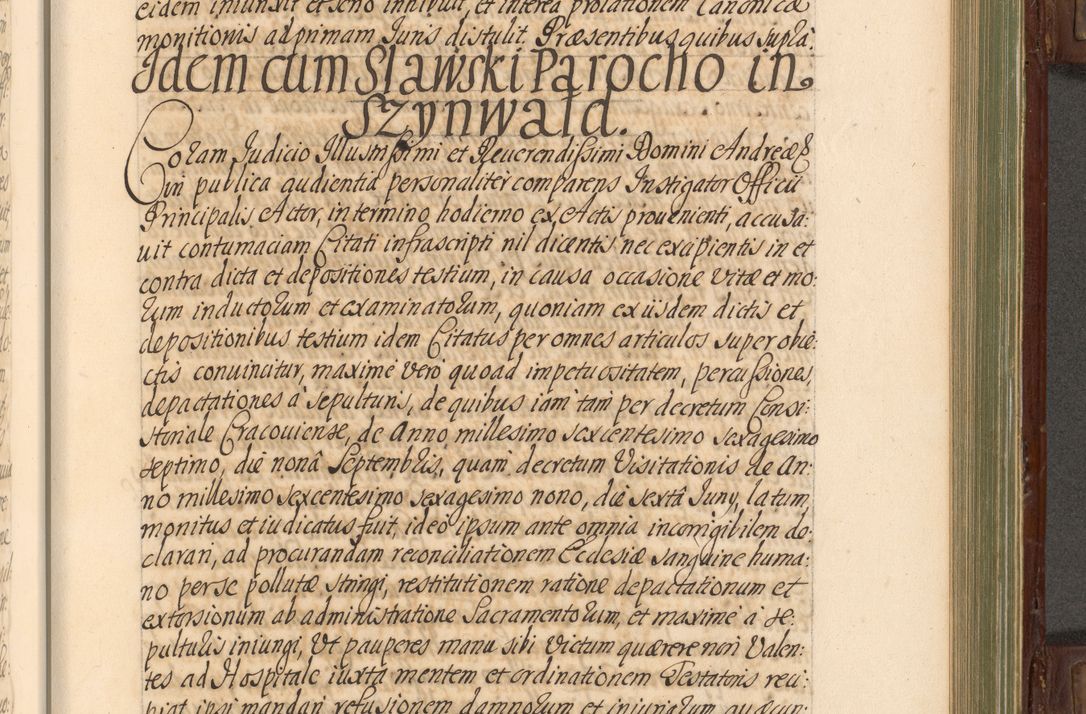 Zdjęcie nr 560 dla obiektu archiwalnego: Acta actorum episcopalium R. D. Andrea Trzebicki, episcopi Cracoviensis a mense Aprili 1675 ad Aprilem 1676 acticatorum. Volumen VI