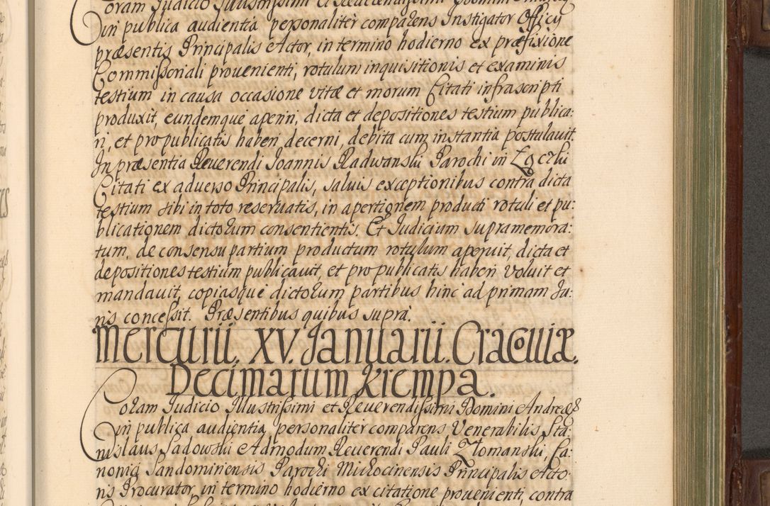 Zdjęcie nr 554 dla obiektu archiwalnego: Acta actorum episcopalium R. D. Andrea Trzebicki, episcopi Cracoviensis a mense Aprili 1675 ad Aprilem 1676 acticatorum. Volumen VI