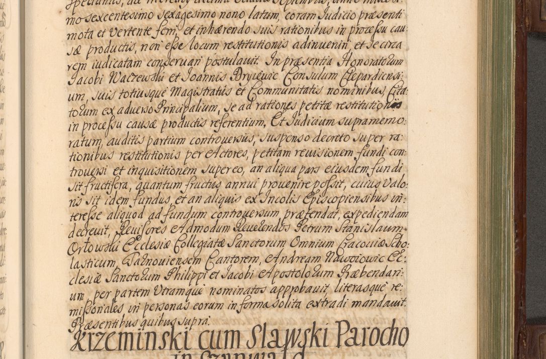 Zdjęcie nr 556 dla obiektu archiwalnego: Acta actorum episcopalium R. D. Andrea Trzebicki, episcopi Cracoviensis a mense Aprili 1675 ad Aprilem 1676 acticatorum. Volumen VI
