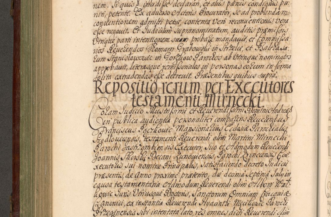 Zdjęcie nr 553 dla obiektu archiwalnego: Acta actorum episcopalium R. D. Andrea Trzebicki, episcopi Cracoviensis a mense Aprili 1675 ad Aprilem 1676 acticatorum. Volumen VI