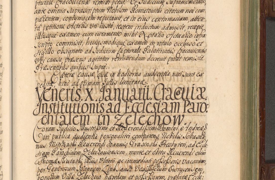 Zdjęcie nr 542 dla obiektu archiwalnego: Acta actorum episcopalium R. D. Andrea Trzebicki, episcopi Cracoviensis a mense Aprili 1675 ad Aprilem 1676 acticatorum. Volumen VI