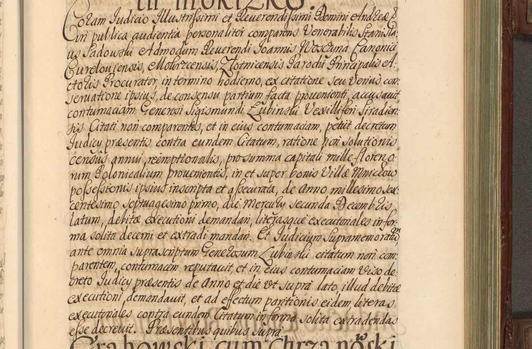 Zdjęcie nr 540 dla obiektu archiwalnego: Acta actorum episcopalium R. D. Andrea Trzebicki, episcopi Cracoviensis a mense Aprili 1675 ad Aprilem 1676 acticatorum. Volumen VI