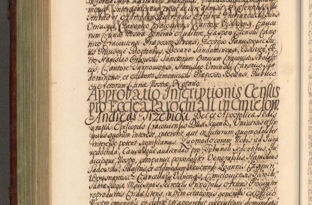 Zdjęcie nr 515 dla obiektu archiwalnego: Acta actorum episcopalium R. D. Andrea Trzebicki, episcopi Cracoviensis a mense Aprili 1675 ad Aprilem 1676 acticatorum. Volumen VI
