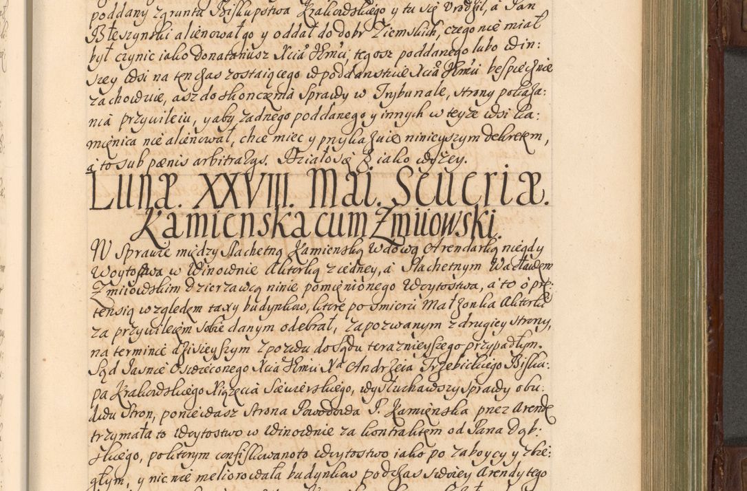 Zdjęcie nr 510 dla obiektu archiwalnego: Acta actorum episcopalium R. D. Andrea Trzebicki, episcopi Cracoviensis a mense Aprili 1675 ad Aprilem 1676 acticatorum. Volumen VI