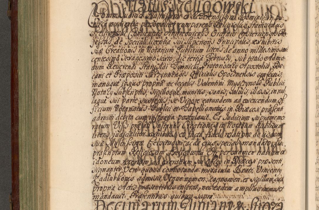 Zdjęcie nr 463 dla obiektu archiwalnego: Acta actorum episcopalium R. D. Andrea Trzebicki, episcopi Cracoviensis a mense Aprili 1675 ad Aprilem 1676 acticatorum. Volumen VI