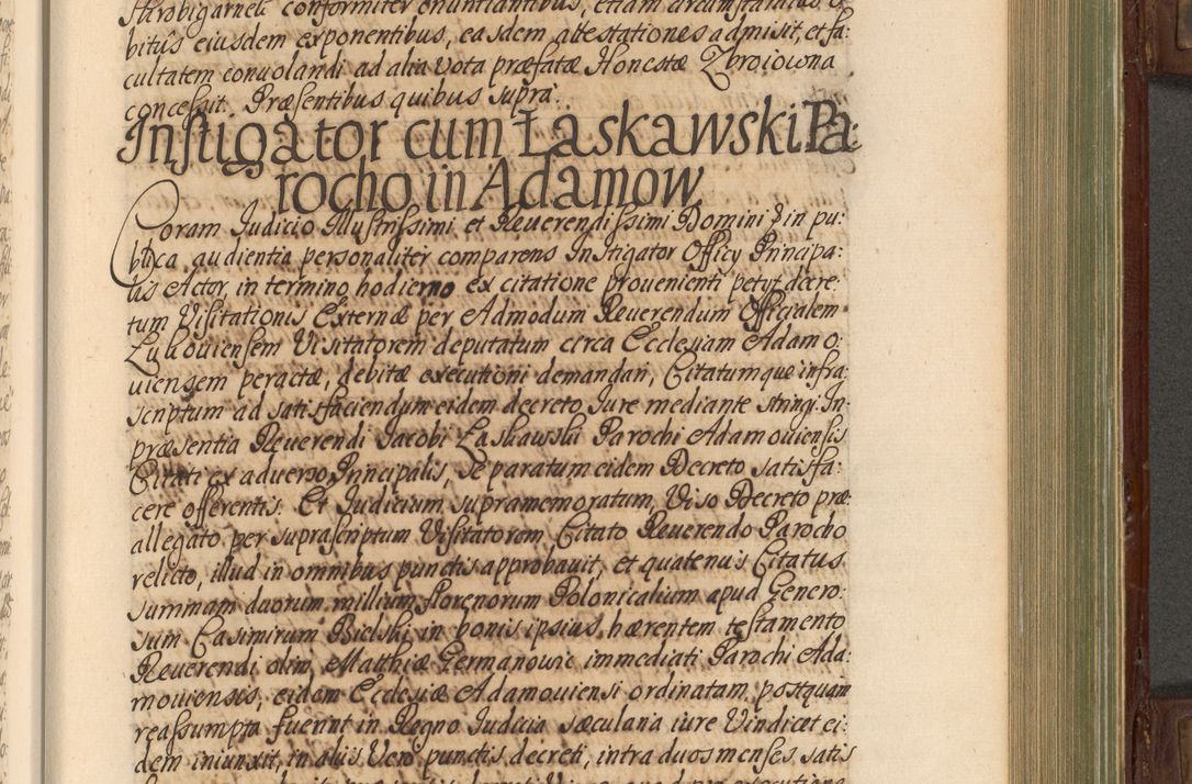 Zdjęcie nr 456 dla obiektu archiwalnego: Acta actorum episcopalium R. D. Andrea Trzebicki, episcopi Cracoviensis a mense Aprili 1675 ad Aprilem 1676 acticatorum. Volumen VI