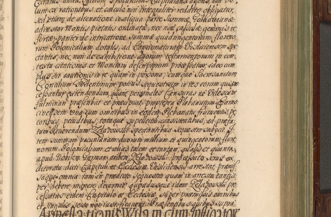Zdjęcie nr 454 dla obiektu archiwalnego: Acta actorum episcopalium R. D. Andrea Trzebicki, episcopi Cracoviensis a mense Aprili 1675 ad Aprilem 1676 acticatorum. Volumen VI