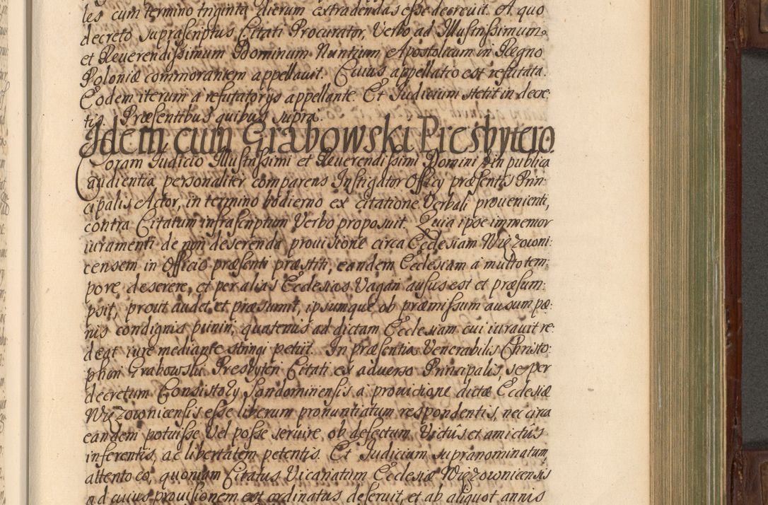 Zdjęcie nr 448 dla obiektu archiwalnego: Acta actorum episcopalium R. D. Andrea Trzebicki, episcopi Cracoviensis a mense Aprili 1675 ad Aprilem 1676 acticatorum. Volumen VI