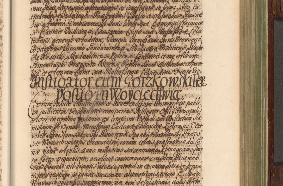 Zdjęcie nr 436 dla obiektu archiwalnego: Acta actorum episcopalium R. D. Andrea Trzebicki, episcopi Cracoviensis a mense Aprili 1675 ad Aprilem 1676 acticatorum. Volumen VI