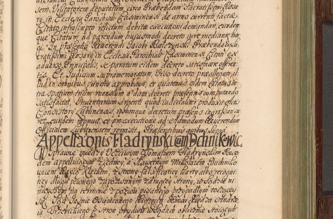 Zdjęcie nr 432 dla obiektu archiwalnego: Acta actorum episcopalium R. D. Andrea Trzebicki, episcopi Cracoviensis a mense Aprili 1675 ad Aprilem 1676 acticatorum. Volumen VI