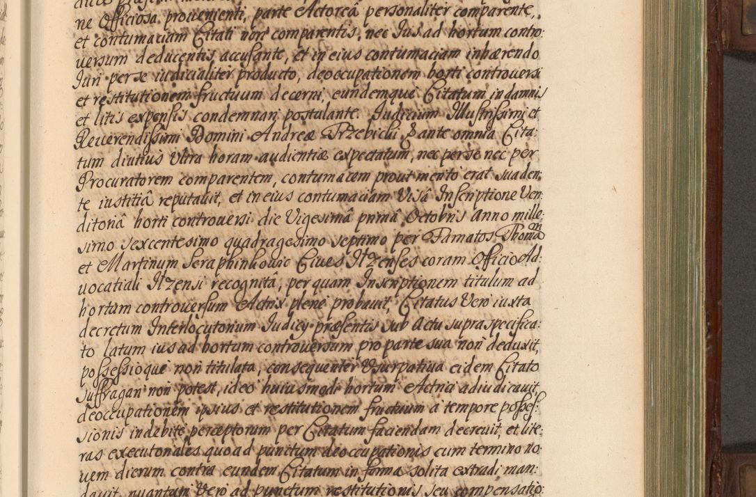 Zdjęcie nr 424 dla obiektu archiwalnego: Acta actorum episcopalium R. D. Andrea Trzebicki, episcopi Cracoviensis a mense Aprili 1675 ad Aprilem 1676 acticatorum. Volumen VI