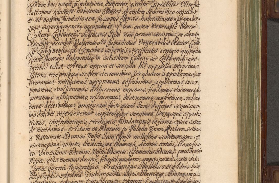 Zdjęcie nr 414 dla obiektu archiwalnego: Acta actorum episcopalium R. D. Andrea Trzebicki, episcopi Cracoviensis a mense Aprili 1675 ad Aprilem 1676 acticatorum. Volumen VI