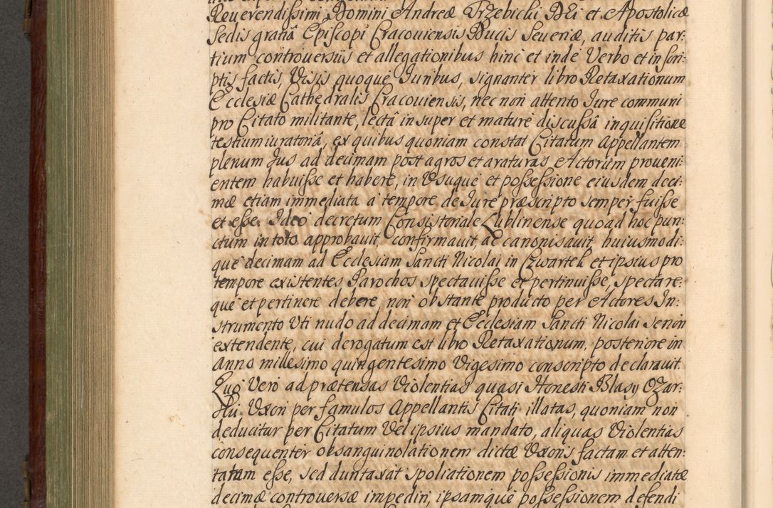 Zdjęcie nr 713 dla obiektu archiwalnego: Acta actorum episcopalium R. D. Andrea Trzebicki, episcopi Cracoviensis a mense Aprili 1675 ad Aprilem 1676 acticatorum. Volumen VI