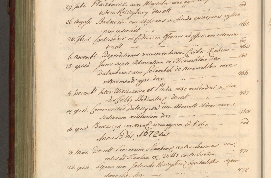 Zdjęcie nr 1013 dla obiektu archiwalnego: Acta actorum episcopalium R. D. Andrea Trzebicki, episcopi Cracoviensis a mense Aprili 1675 ad Aprilem 1676 acticatorum. Volumen VI