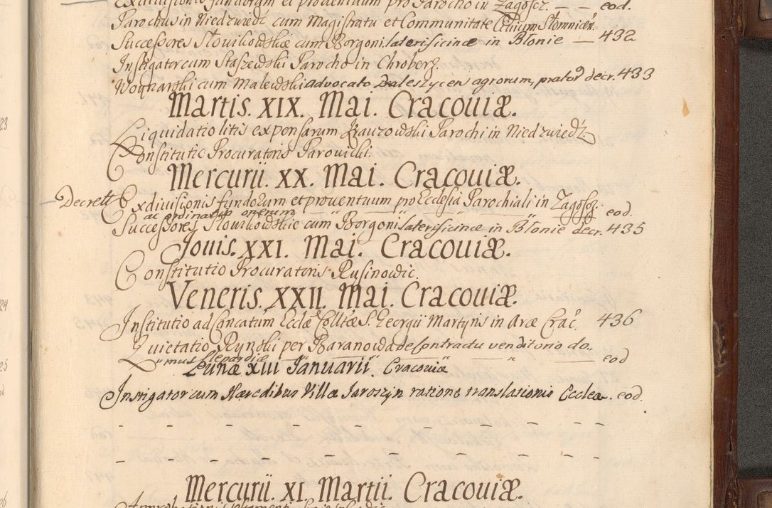 Zdjęcie nr 1010 dla obiektu archiwalnego: Acta actorum episcopalium R. D. Andrea Trzebicki, episcopi Cracoviensis a mense Aprili 1675 ad Aprilem 1676 acticatorum. Volumen VI