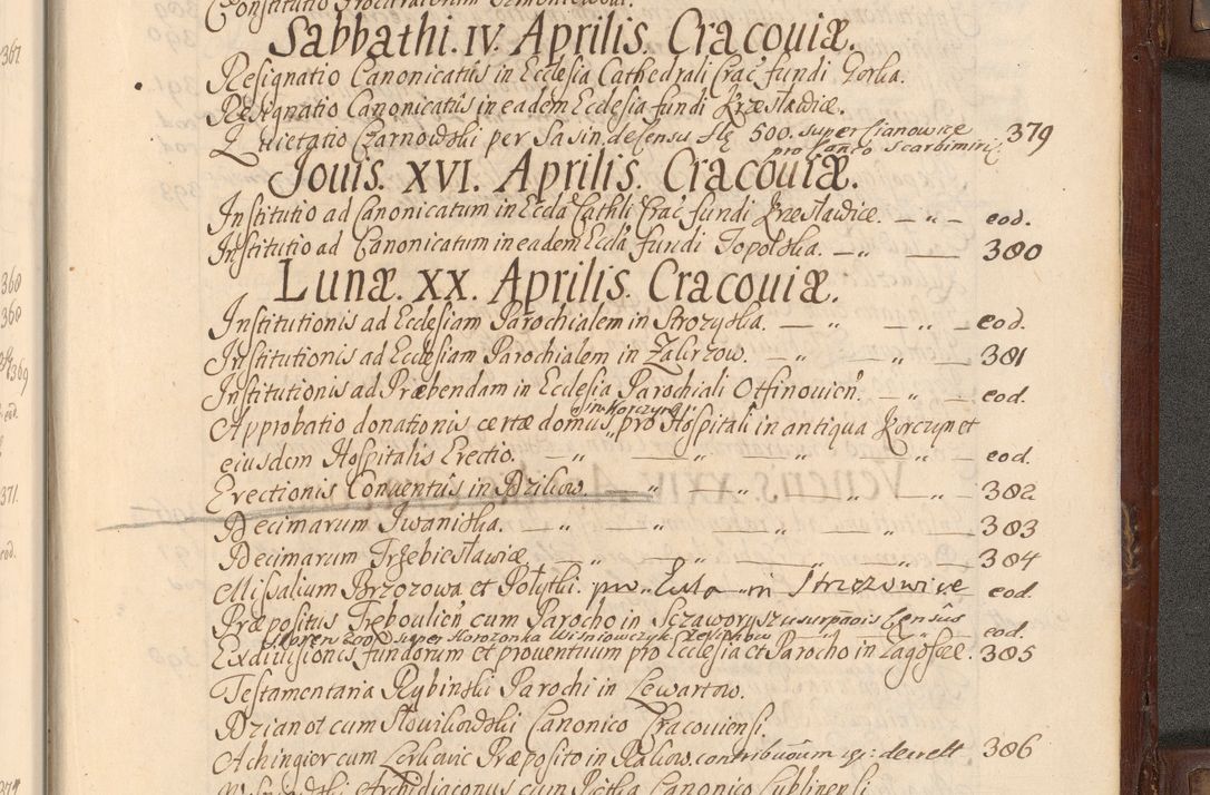 Zdjęcie nr 1006 dla obiektu archiwalnego: Acta actorum episcopalium R. D. Andrea Trzebicki, episcopi Cracoviensis a mense Aprili 1675 ad Aprilem 1676 acticatorum. Volumen VI