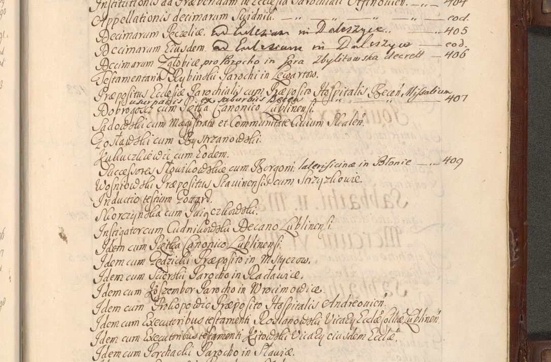 Zdjęcie nr 1008 dla obiektu archiwalnego: Acta actorum episcopalium R. D. Andrea Trzebicki, episcopi Cracoviensis a mense Aprili 1675 ad Aprilem 1676 acticatorum. Volumen VI