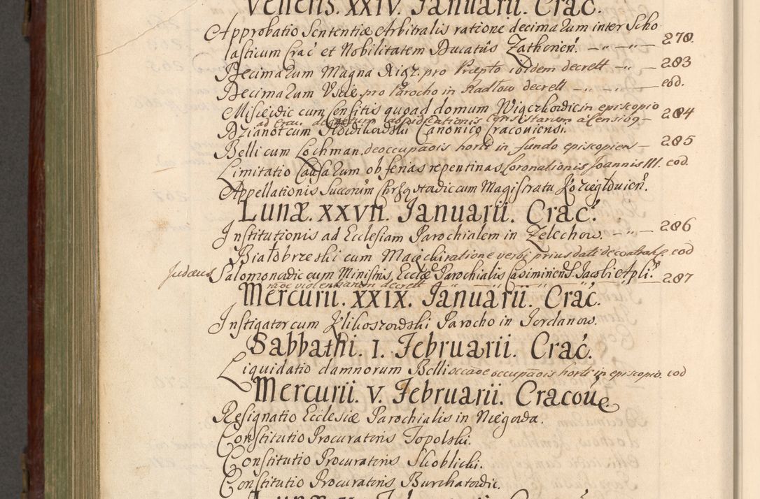Zdjęcie nr 999 dla obiektu archiwalnego: Acta actorum episcopalium R. D. Andrea Trzebicki, episcopi Cracoviensis a mense Aprili 1675 ad Aprilem 1676 acticatorum. Volumen VI