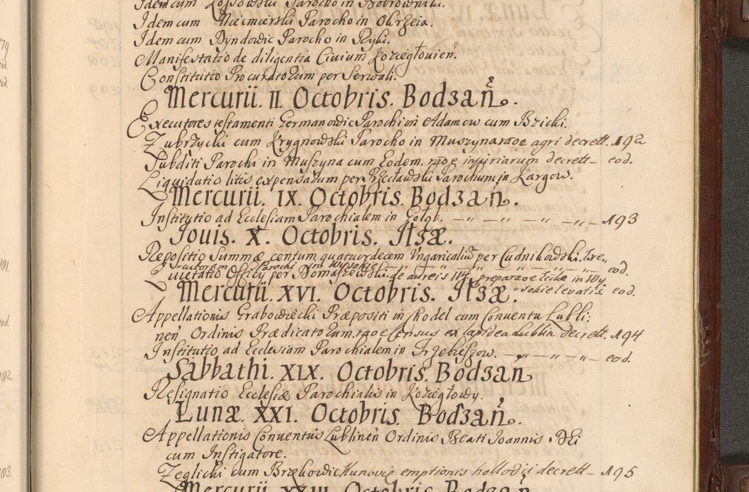 Zdjęcie nr 992 dla obiektu archiwalnego: Acta actorum episcopalium R. D. Andrea Trzebicki, episcopi Cracoviensis a mense Aprili 1675 ad Aprilem 1676 acticatorum. Volumen VI