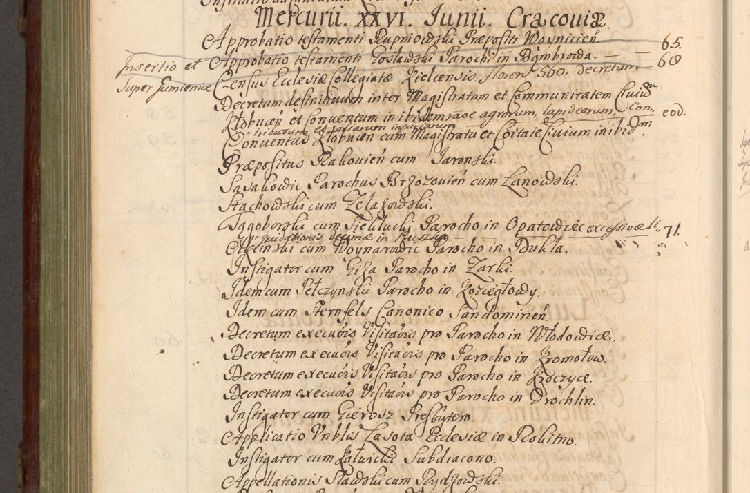 Zdjęcie nr 983 dla obiektu archiwalnego: Acta actorum episcopalium R. D. Andrea Trzebicki, episcopi Cracoviensis a mense Aprili 1675 ad Aprilem 1676 acticatorum. Volumen VI