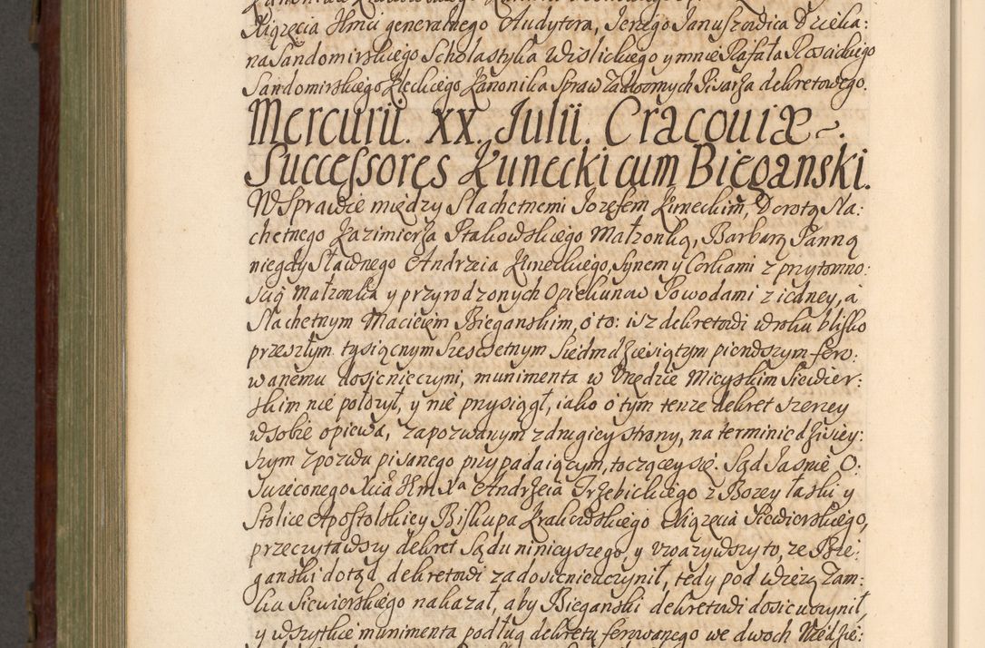 Zdjęcie nr 965 dla obiektu archiwalnego: Acta actorum episcopalium R. D. Andrea Trzebicki, episcopi Cracoviensis a mense Aprili 1675 ad Aprilem 1676 acticatorum. Volumen VI